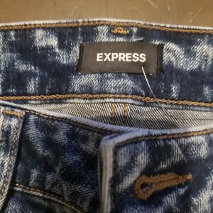 Express Womens Denim Jeans in Classic Blue